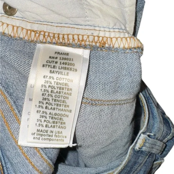 Frame Denim Le High Skinny Jeans in Sayville Size 30 - Picture 6 of 6